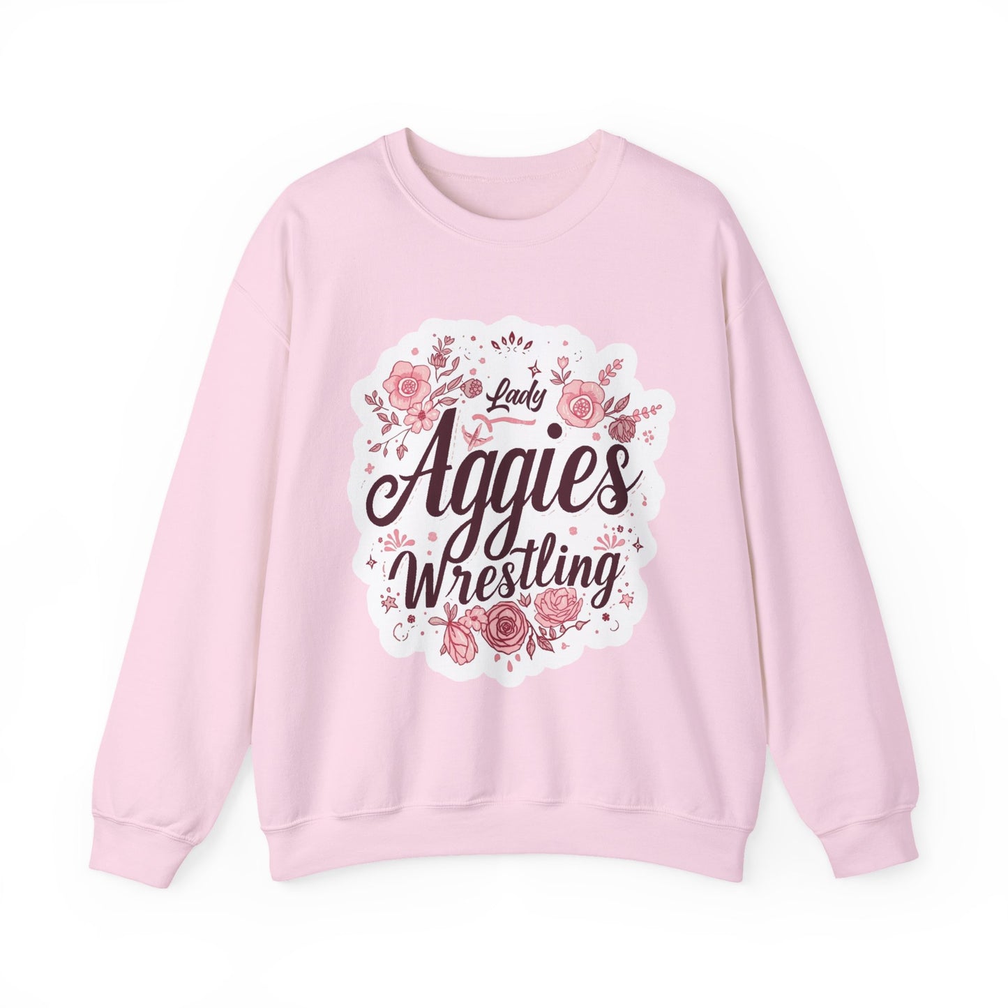 Adult Crewneck Sweatshirt \ Hamilton Aggies Wrestling \ HAWG1