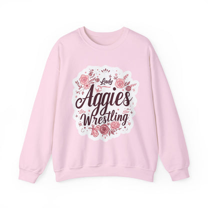 Adult Crewneck Sweatshirt \ Hamilton Aggies Wrestling \ HAWG1