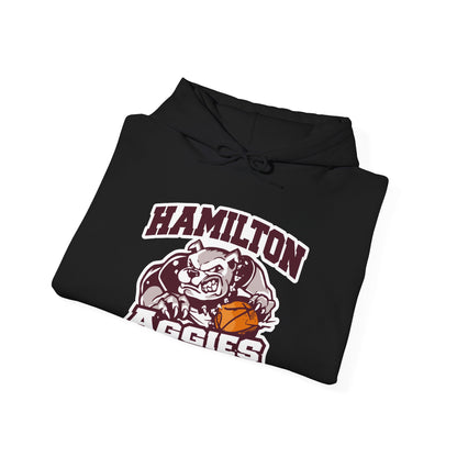 Adult Hoodie Sweatshirt \ Hamilton Aggies Basketball \ HABB1