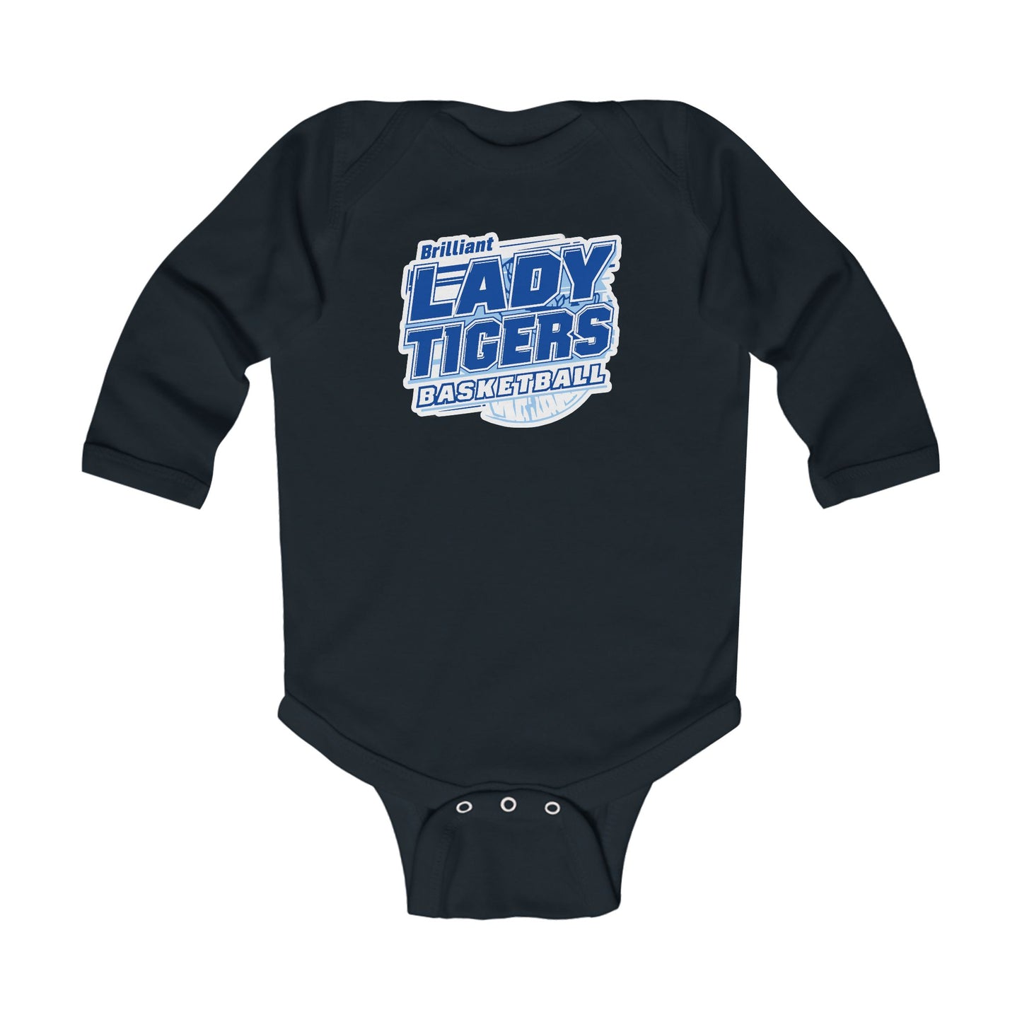 Long Sleeve Baby Bodysuit \ Brilliant Tigers Basketball \ BTBKG2