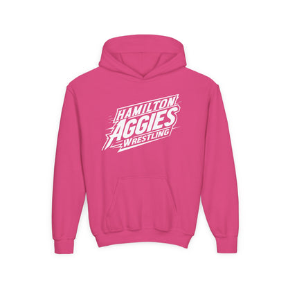 Youth Hoodie Sweatshirt \ Hamilton Aggies Wrestling \ HAW1