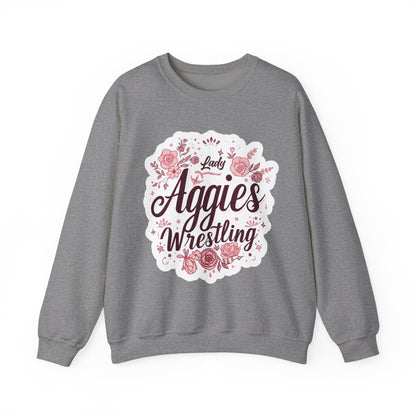 Adult Crewneck Sweatshirt \ Hamilton Aggies Wrestling \ HAWG1