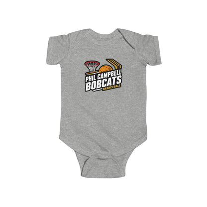 Short Sleeve Baby Bodysuit \ Phil Campbell Bobcats Basketball \ PCBBK1