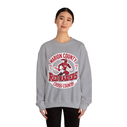 Adult Crewneck Sweatshirt \ Marion County Red Raiders Cross-Country \ MCCC2