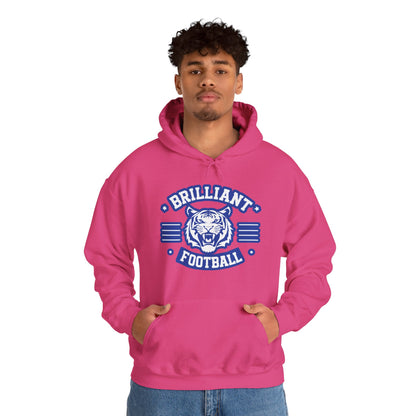 Adult Hoodie Sweatshirt \ Brilliant Tigers Football \ BTF2