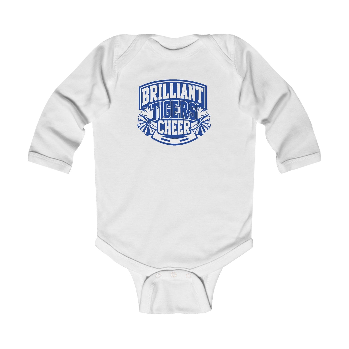 Long Sleeve Baby Bodysuit \ Brilliant Tigers Cheer \ BTC1