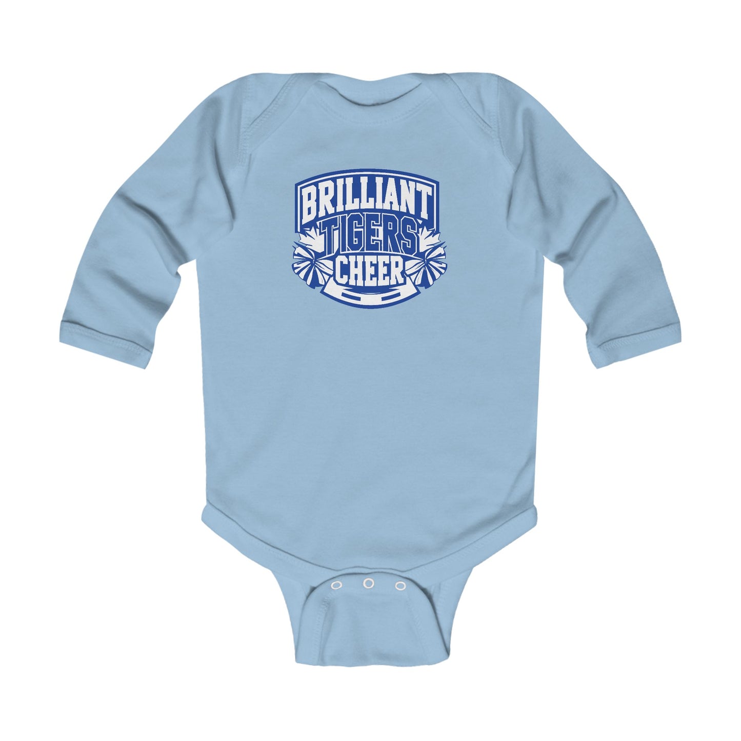 Long Sleeve Baby Bodysuit \ Brilliant Tigers Cheer \ BTC1