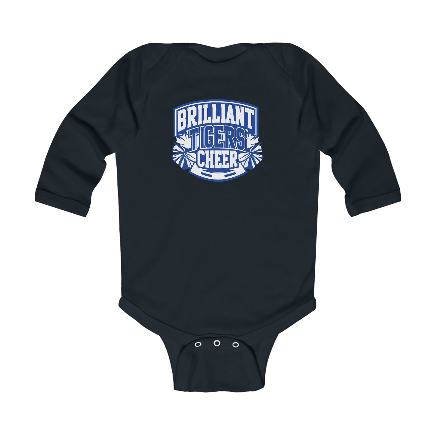 Long Sleeve Baby Bodysuit \ Brilliant Tigers Cheer \ BTC1
