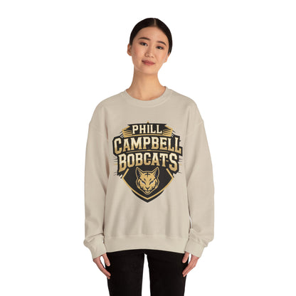 Adult Crewneck Sweatshirt \ Phill Campbell Bobcats \ PCB1
