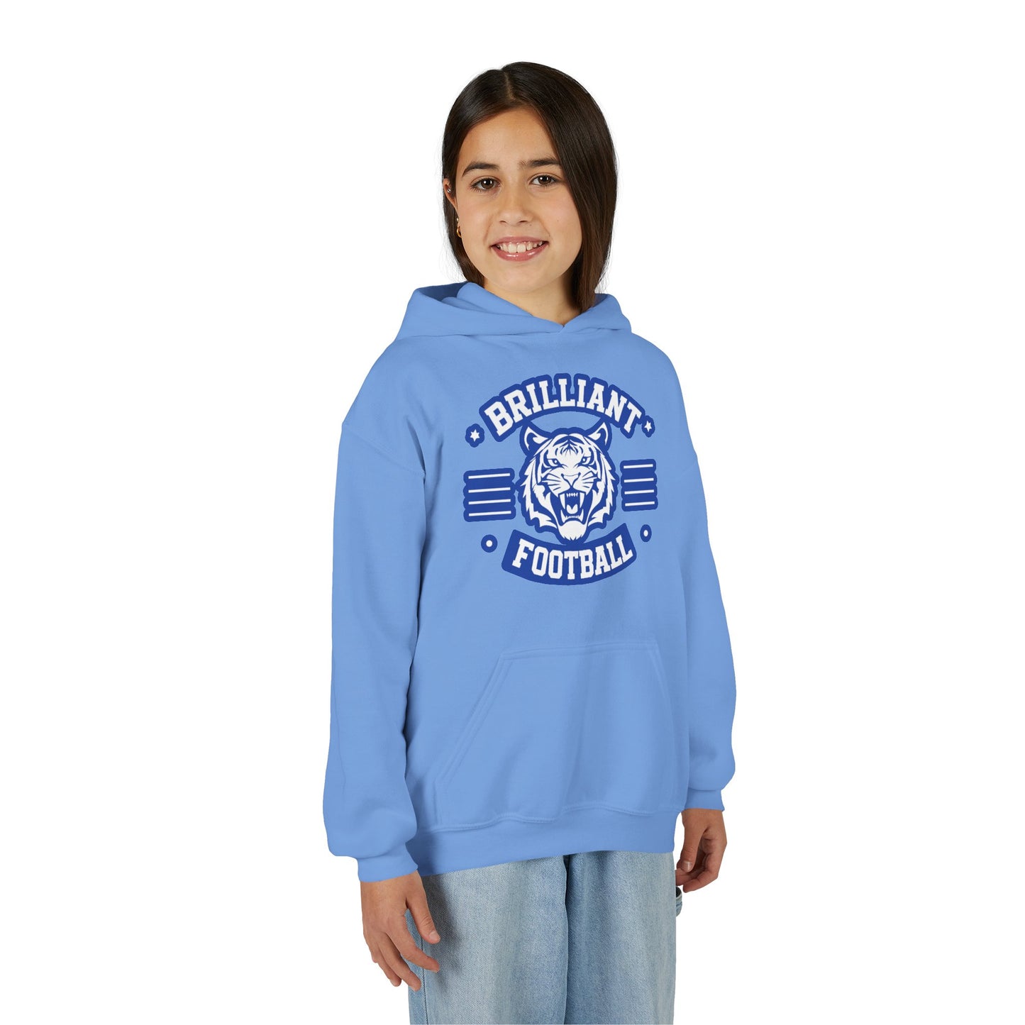 Youth Hoodie Sweatshirt \ Brilliant Tigers Football \ BTF2