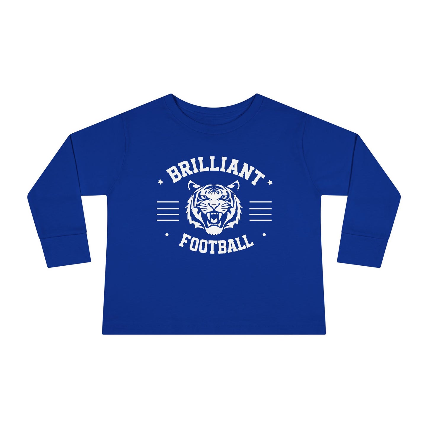 Toddler Long Sleeve Tee \ Brilliant Tigers Football \ BTF2