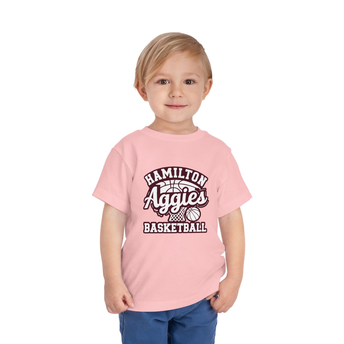 Toddler Tee \ Hamilton Aggies Basketball \ HABBG1