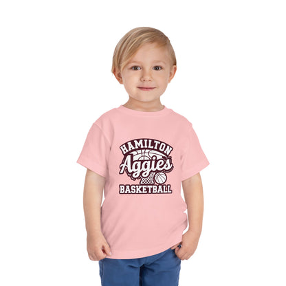 Toddler Tee \ Hamilton Aggies Basketball \ HABBG1