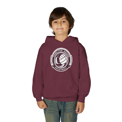 Youth Hoodie Sweatshirt \ Hamilton Aggies Volleyball \ HAV1