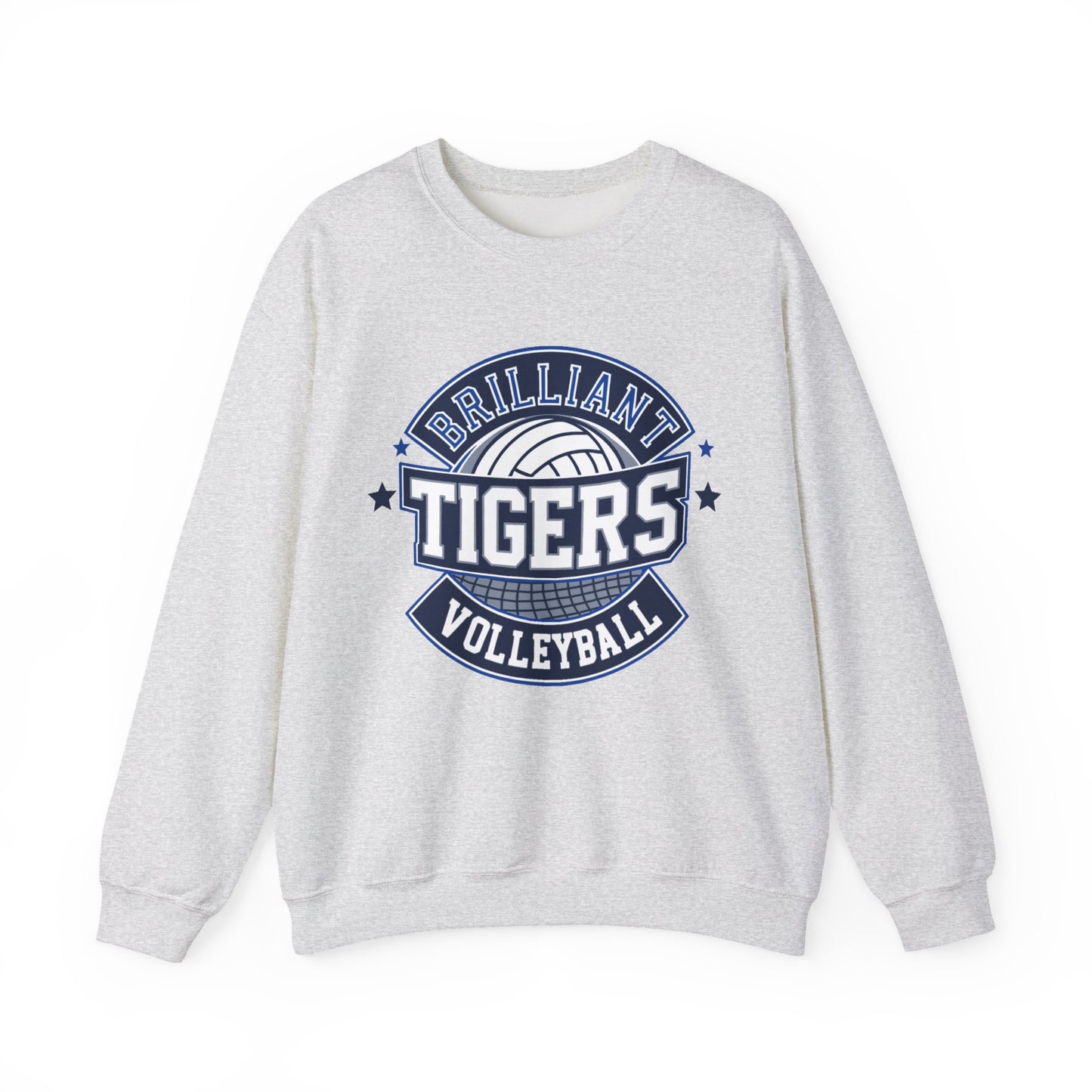Adult Crewneck Sweatshirt \ Brilliant Tigers Volleyball \ BTV1