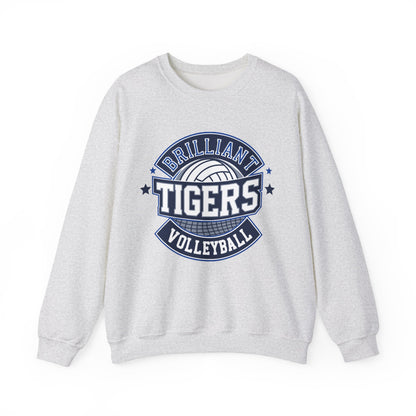 Adult Crewneck Sweatshirt \ Brilliant Tigers Volleyball \ BTV1