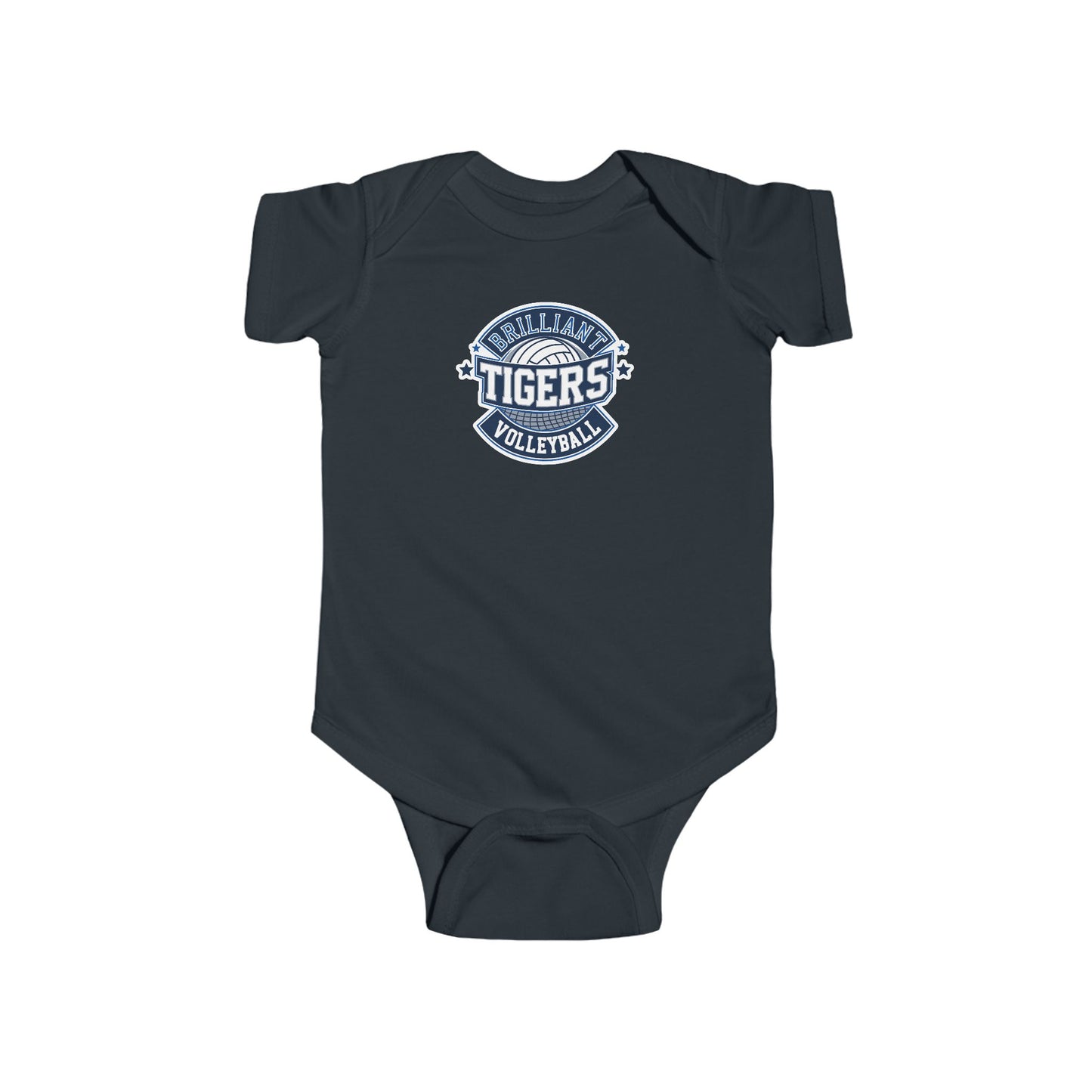 Short Sleeve Baby Bodysuit \ Brilliant Tigers Volleyball \ BTV1