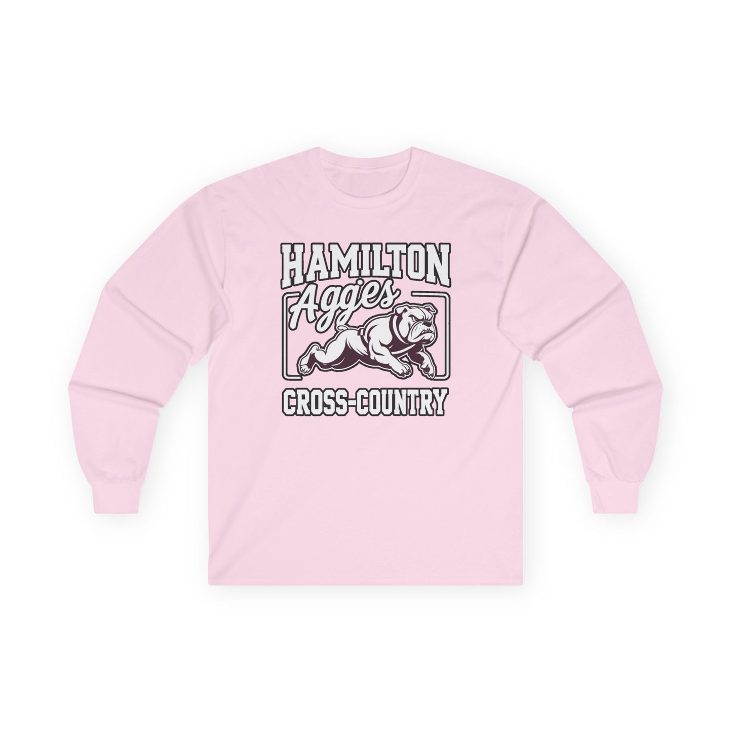 Adult Long Sleeve Tee \ Hamilton Aggies Cross-Country \ HCC2