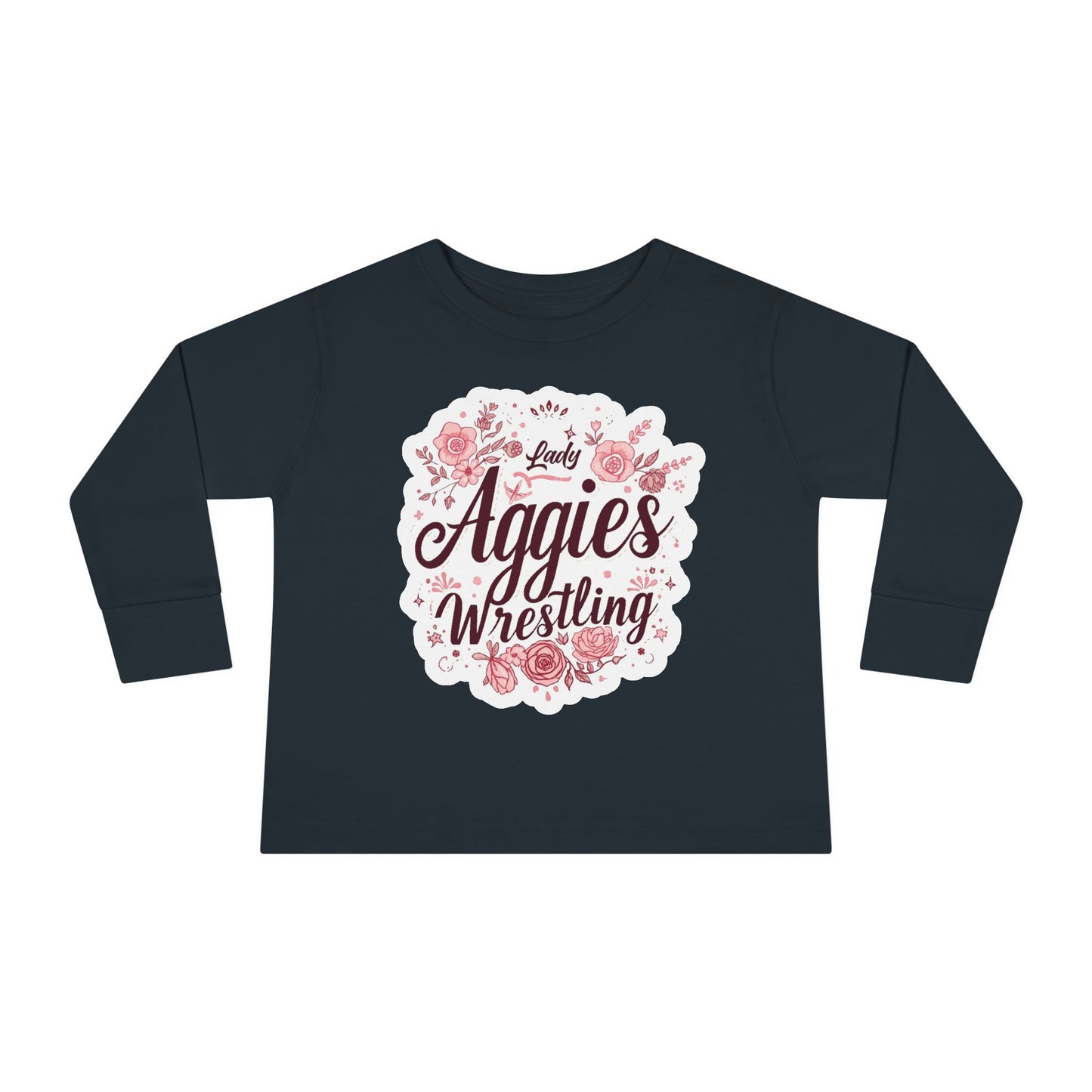 Toddler Long Sleeve Tee \ Hamilton Aggies Wrestling \ HAWG1