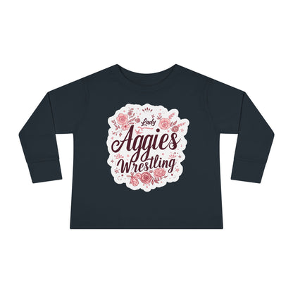 Toddler Long Sleeve Tee \ Hamilton Aggies Wrestling \ HAWG1