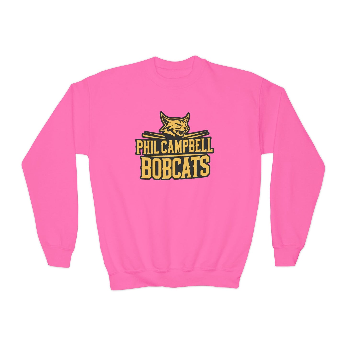 Youth Crewneck Sweatshirt \ Phil Campbell Bobcats \ PCB2