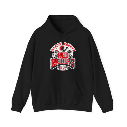 Adult Hoodie Sweatshirt \ Marion County Red Raiders Band \ MCB2