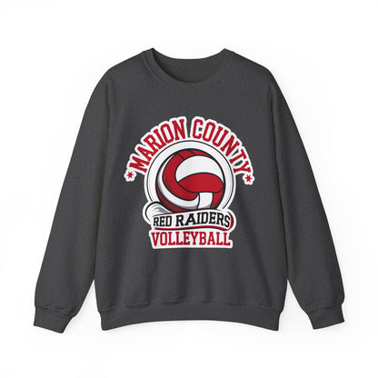 Adult Crewneck Sweatshirt \ Marion County Red Raiders Volleyball \ MCV1