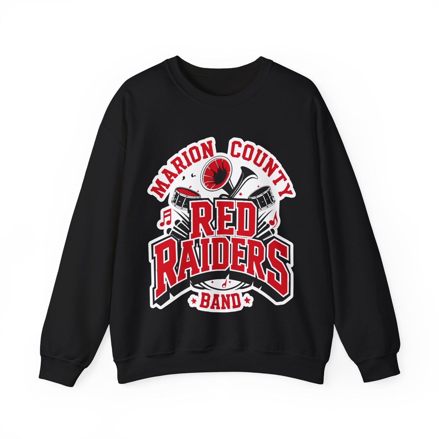 Adult Crewneck Sweatshirt \ Marion County Red Raiders Band \ MCB2