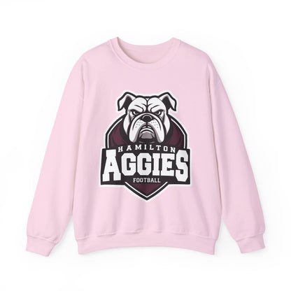 Adult Crewneck Sweatshirt \ Hamilton Aggies Football \ HAF2