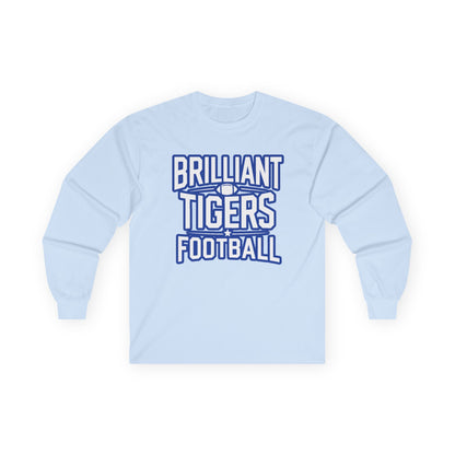 Adult Long Sleeve Tee \ Brilliant Tigers Football \ BTF1