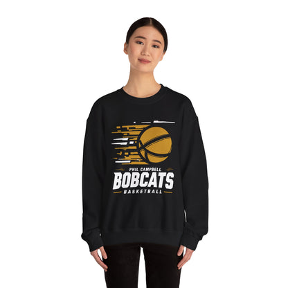 Adult Crewneck Sweatshirt \ Phil Campbell Bobcats Basketball \ PCBBK2