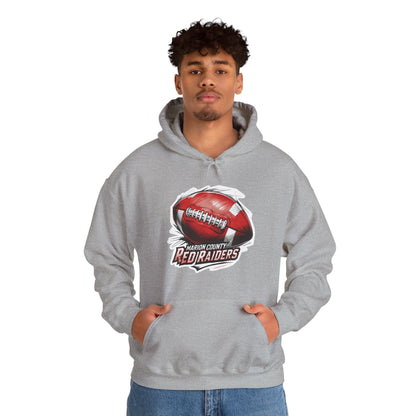 Adult Hoodie Sweatshirt \ Marion County Red Raiders Football \ MCF1
