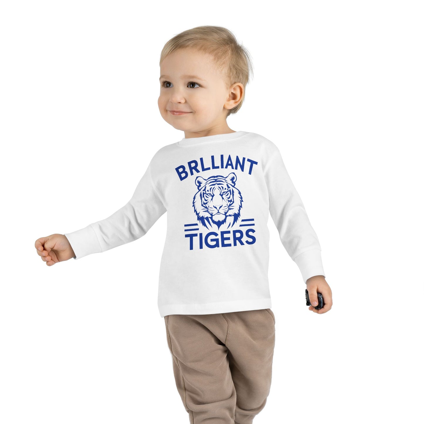Toddler Long Sleeve Tee \ Brilliant Tigers \ BT1