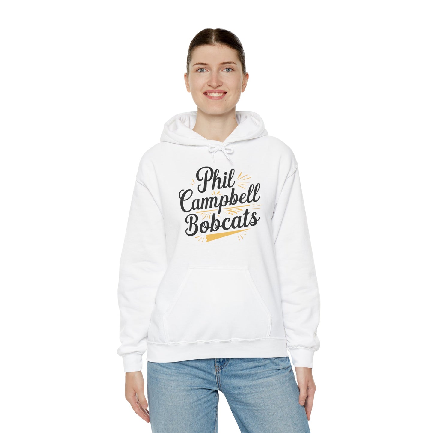 Adult Hoodie Sweatshirt \ Phil Campbell Bobcats \ PCBG2