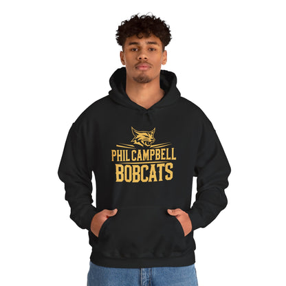 Adult Hoodie Sweatshirt \ Phil Campbell Bobcats \ PCB2