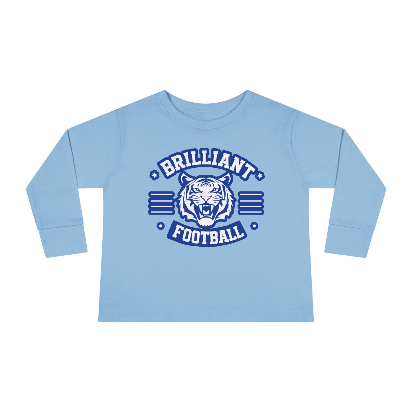 Toddler Long Sleeve Tee \ Brilliant Tigers Football \ BTF2
