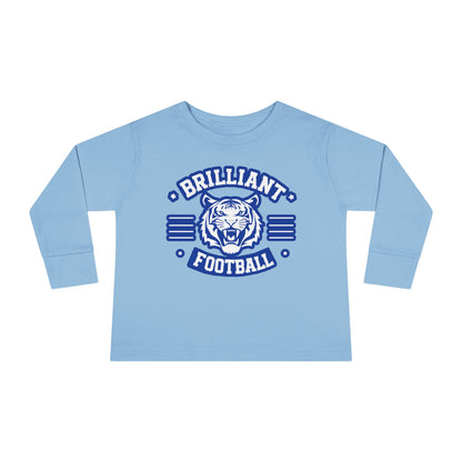 Toddler Long Sleeve Tee \ Brilliant Tigers Football \ BTF2