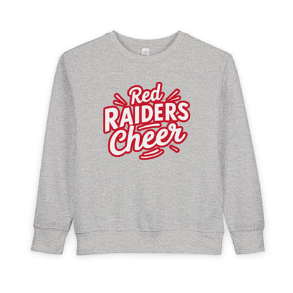 Toddler Crewneck Sweatshirt \ Marion County Red Raiders Cheer \ MCC1