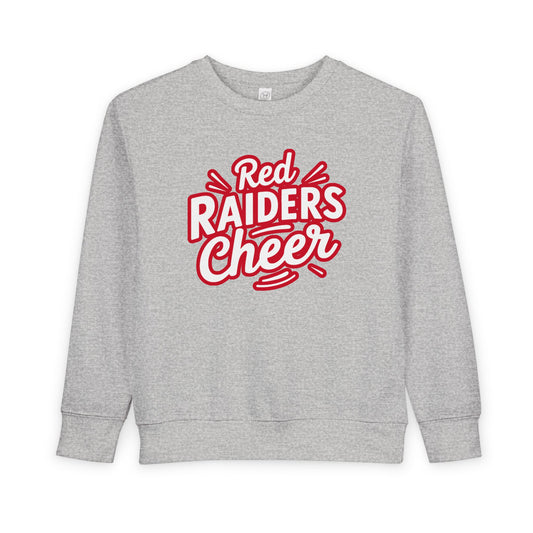 Toddler Crewneck Sweatshirt \ Marion County Red Raiders Cheer \ MCC1