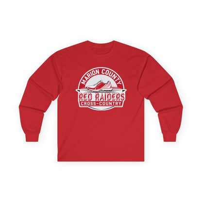 Adult Long Sleeve Tee \ Marion County Red Raiders Cross-Country \ MCCC1