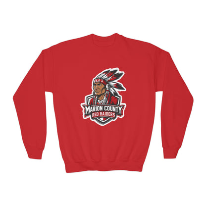 Youth Crewneck Sweatshirt \ Marion County Red Raiders \ MC2