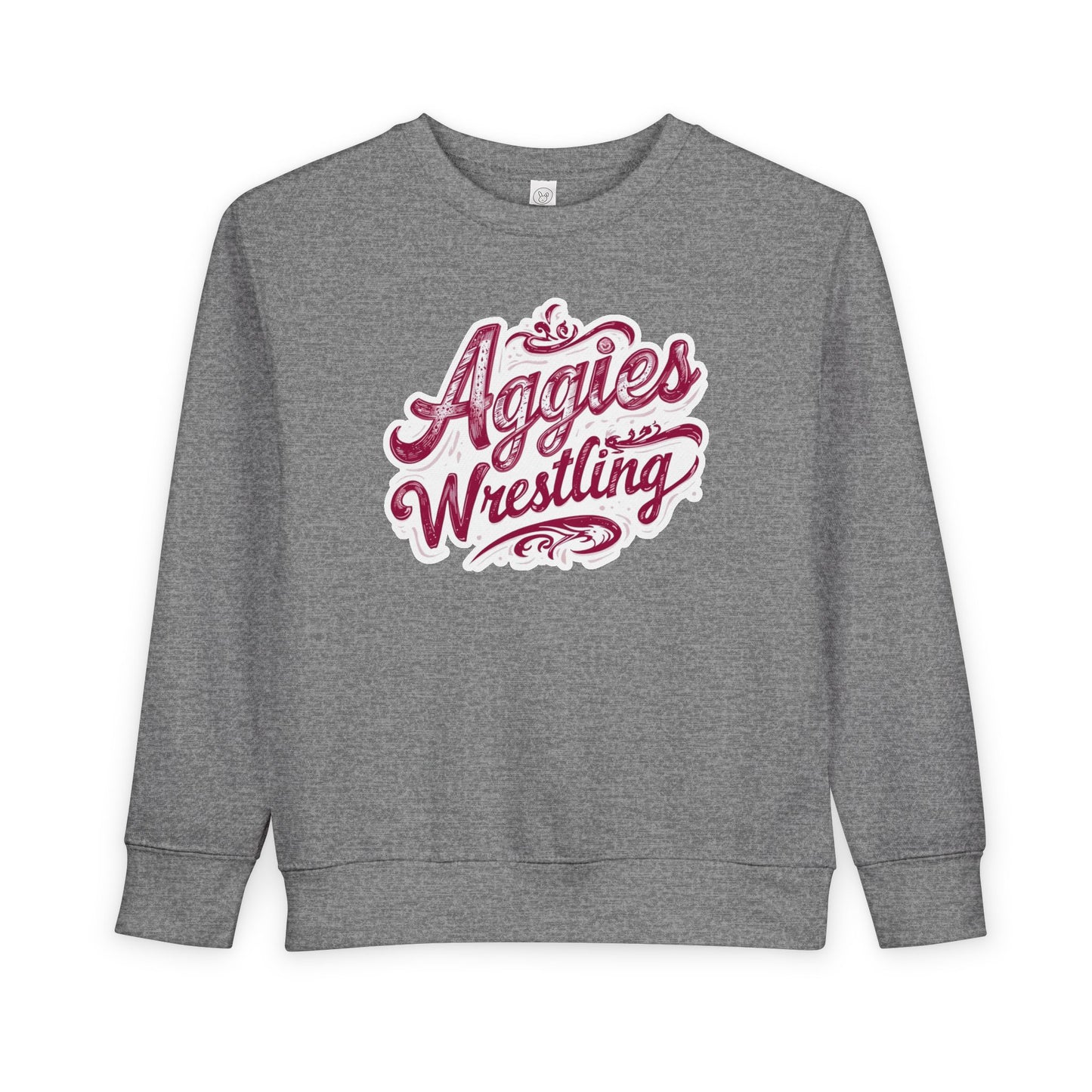 Toddler Crewneck Sweatshirt \ Hamilton Aggies Wrestling \ HAWG2