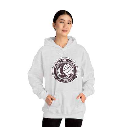 Adult Hoodie Sweatshirt \ Hamilton Aggies Volleyball \ HAV1