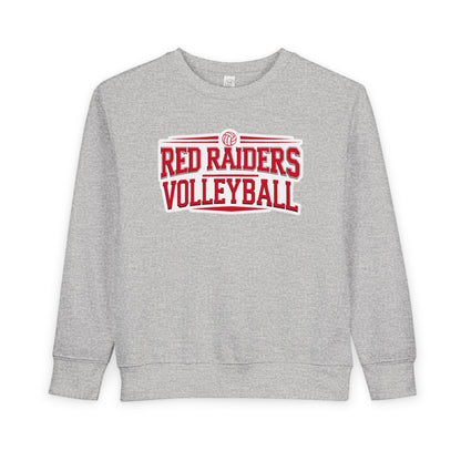 Toddler Crewneck Sweatshirt \ Marion County Red Raiders Volleyball \ MCV2