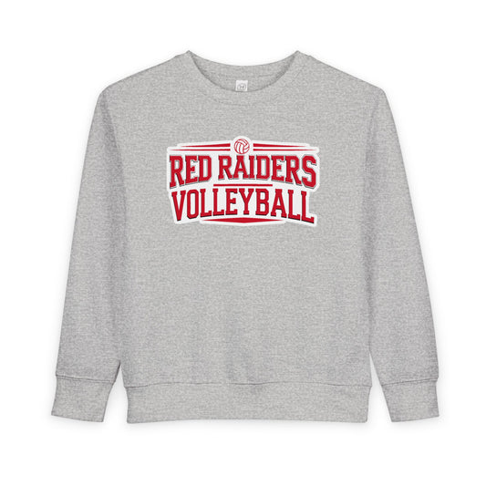 Toddler Crewneck Sweatshirt \ Marion County Red Raiders Volleyball \ MCV2