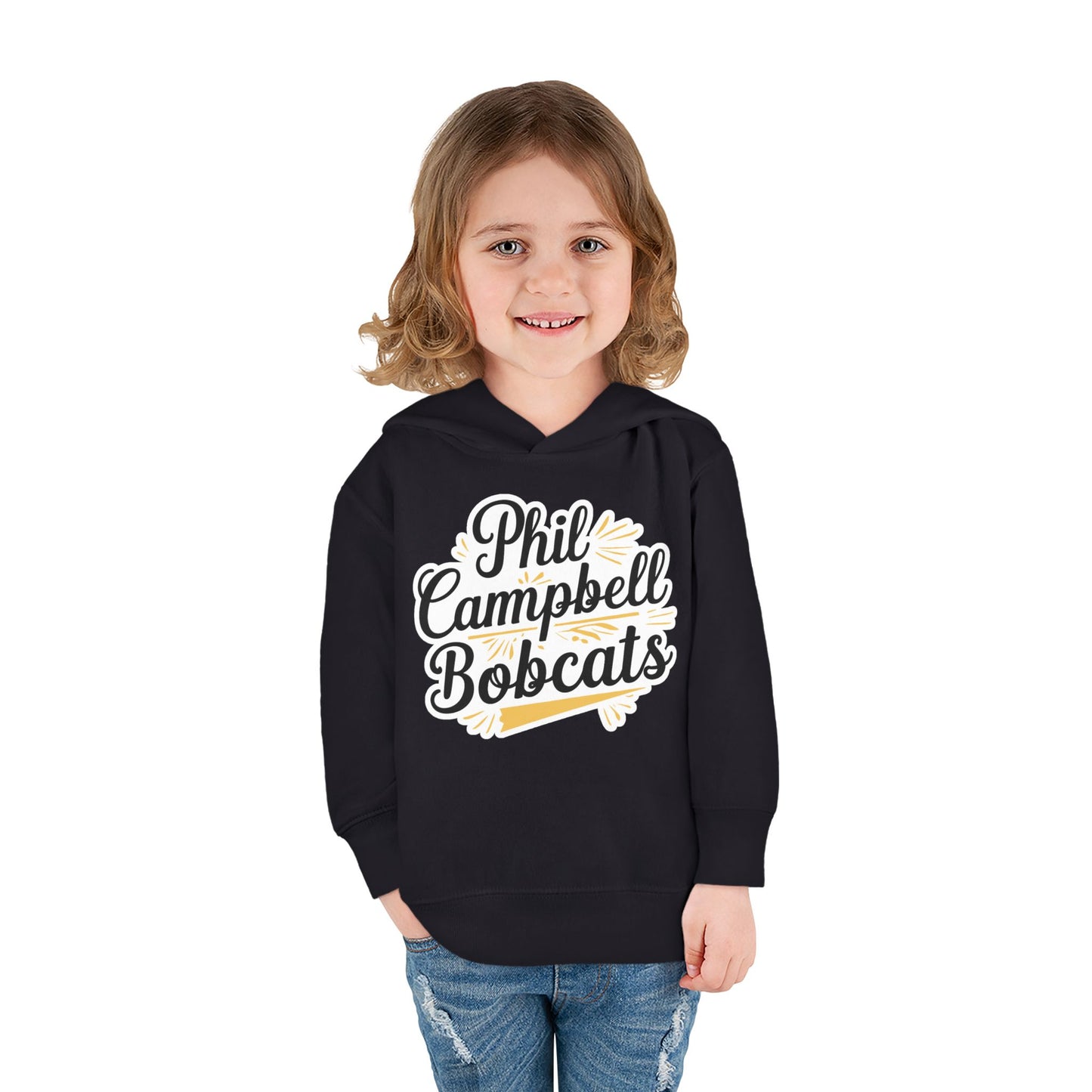 Toddler Hoodie Sweatshirt \ Phil Campbell Bobcats \ PCBG2