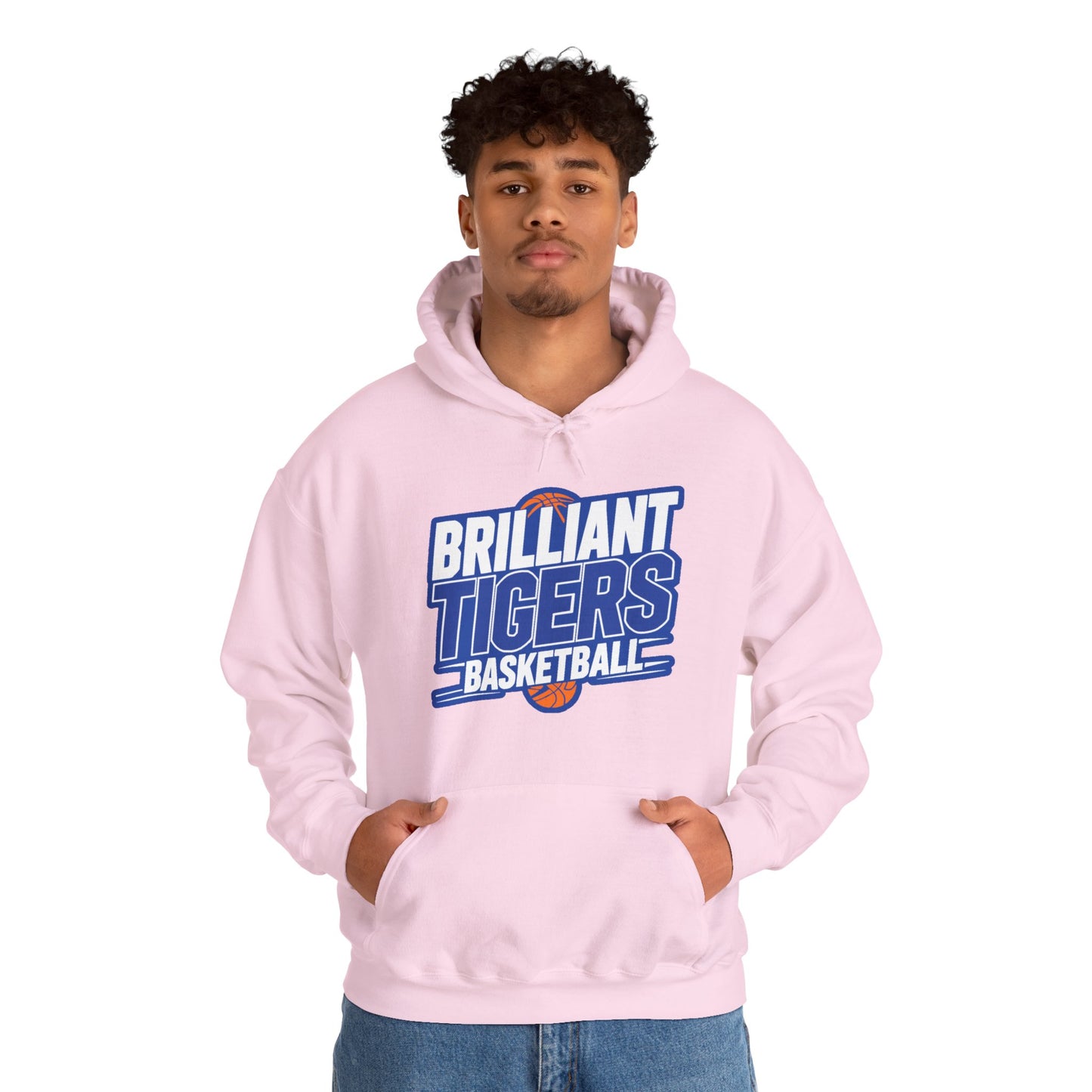 Adult Hoodie Sweatshirt \ Brilliant Tigers Basketball \ BTBK1
