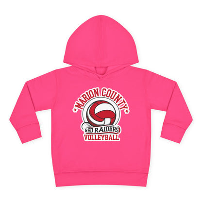 Toddler Hoodie Sweatshirt \ Marion County Red Raiders Volleyball \ MCV1