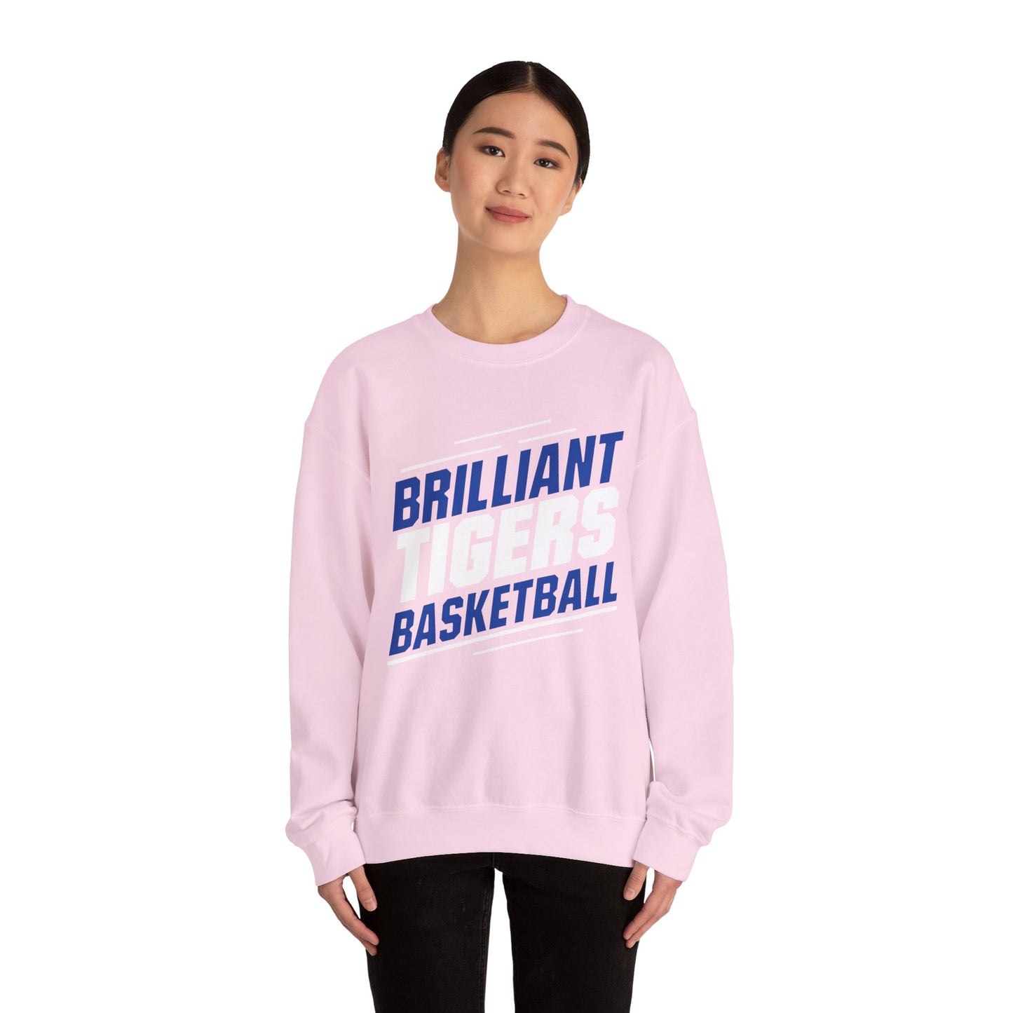 Adult Crewneck Sweatshirt \ Brilliant Tigers Basketball \ BTBK2