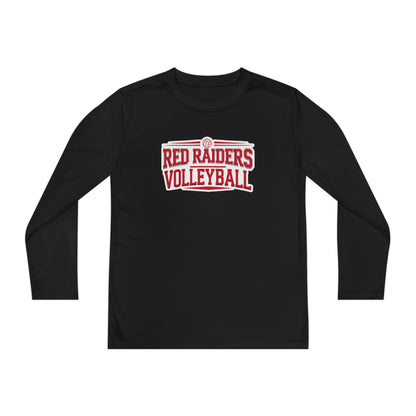 Youth Long Sleeve Tee \ Marion County Red Raiders Volleyball \ MCV2